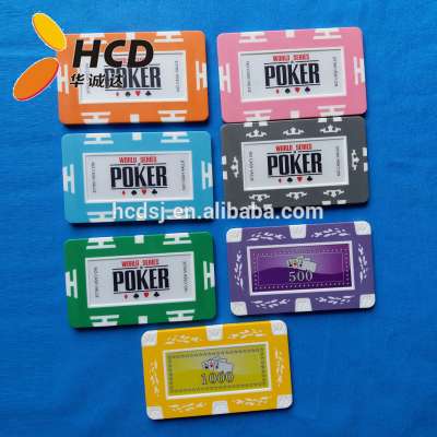 2019 new type Rectangular Poker Chips,29g BRICK,rectangular jetons