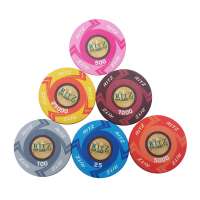 poker star ceramic poker chip  39mm plastic token  chips factory