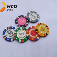 2019 Three-tone clay poker chip with your design ,Custom souvenir poker chip,Custom poker chips