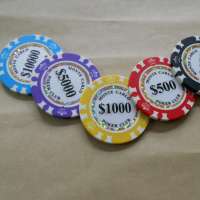 blank round casino poker chips for wholesale,clay poker chip,custom made various color poker chip