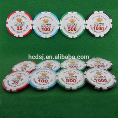 customized Three-color clay Poker Chips