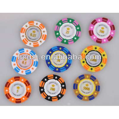 smooth printing poker chip