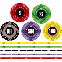 ceramic poker chip for heat transfer printing