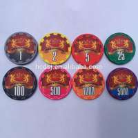 39mm  43mm ceramic poker chip customized poker chips color acceptable