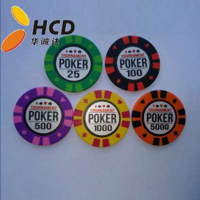 2019 frosted Sticker poker chips,Custom souvenir poker chips,Custom poker chips