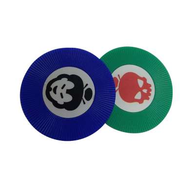 Two-tone sticker poker chips,Single poker chips,Custom poker chips