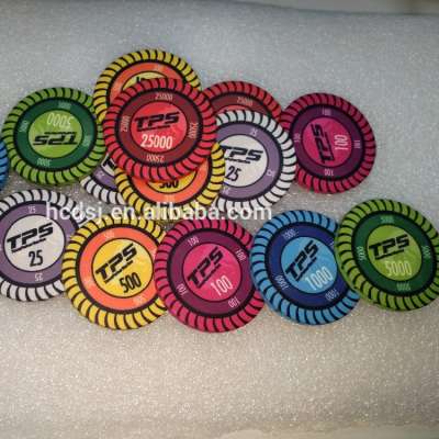 New design high quality ceramic printing poker chips